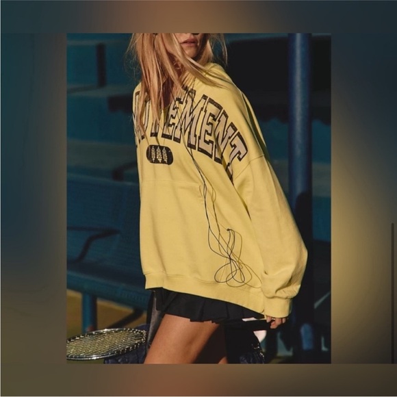 NWT Free People FP Movement Best Of Logo Hoodie - sour citrus combo - XS - Picture 5 of 10